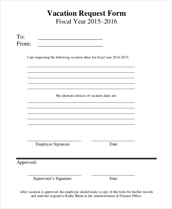 Vacation NCR Request Forms, forms, Standard Forms, Printed forms Vacation NCR Request Forms, forms, Standard Forms, Printed forms