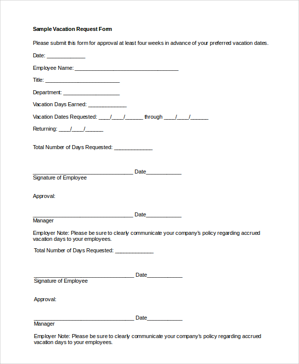 vacation leave form template Kleo.beachfix.co vacation leave form template Kleo.beachfix.co